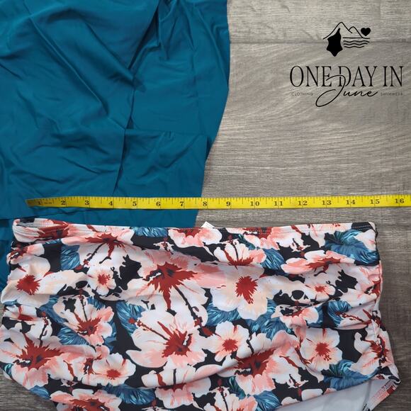 Aleumdr High Waist Flounce Bikini Swimsuit Size XL - Picture 4 of 6